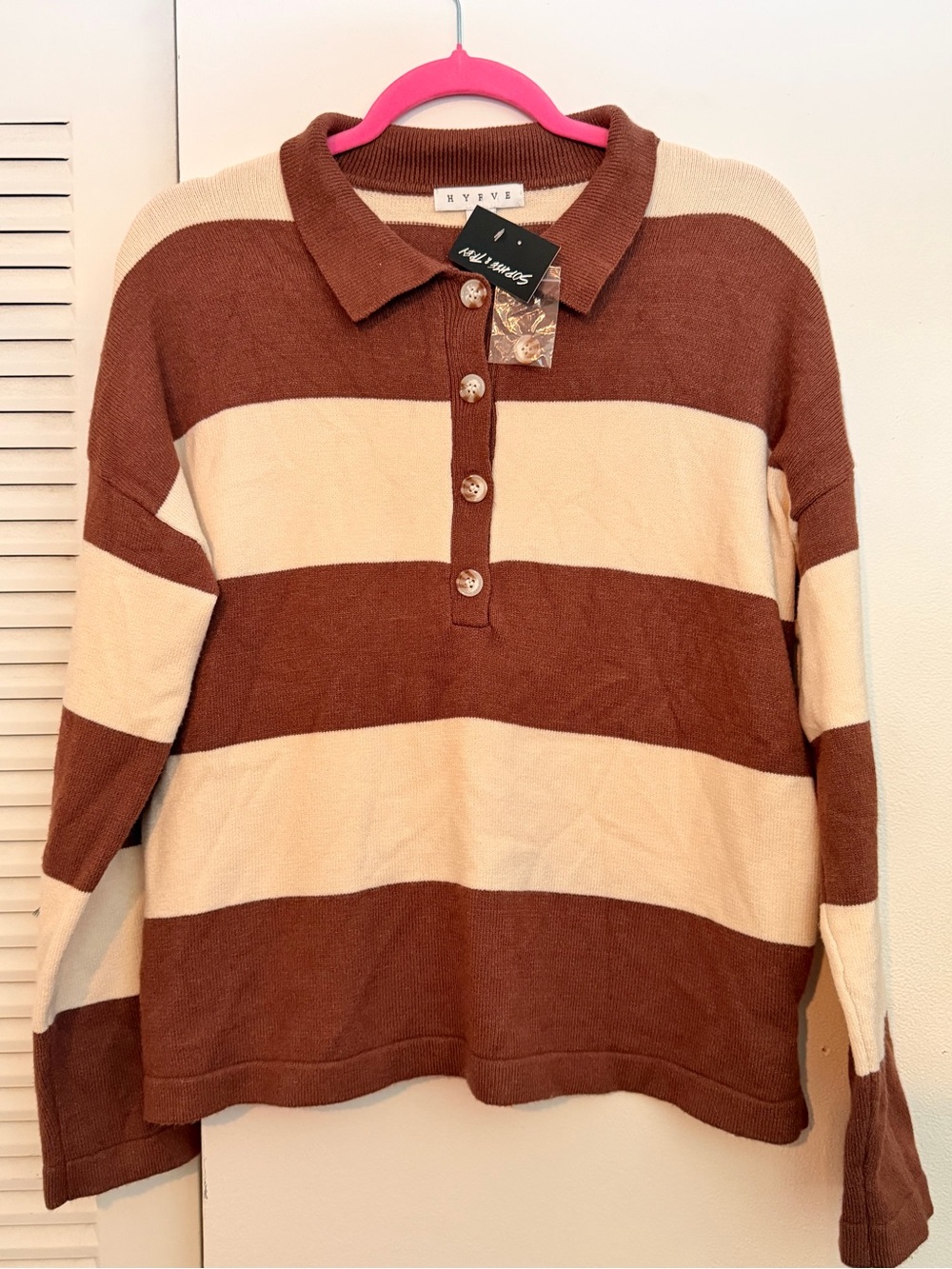 BRAND NEW HYFVE Cute And Cozy Long Sleeve Knit Sweater Women Size M